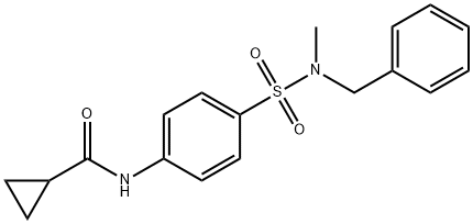 N-(4-{[benzyl(methyl)amino]sulfonyl}phenyl)cyclopropanecarboxamide Struktur