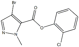 2-chlorophenyl 4-bromo-1-methyl-1H-pyrazole-5-carboxylate,514816-24-1,结构式