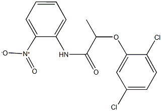 2-(2,5-dichlorophenoxy)-N-{2-nitrophenyl}propanamide Struktur