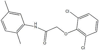 2-(2,6-dichlorophenoxy)-N-(2,5-dimethylphenyl)acetamide 结构式