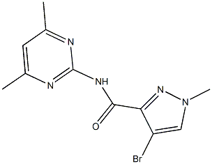 514816-87-6 4-bromo-N-(4,6-dimethylpyrimidin-2-yl)-1-methyl-1H-pyrazole-3-carboxamide