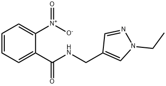 N-[(1-ethyl-1H-pyrazol-4-yl)methyl]-2-nitrobenzamide|