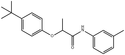 2-(4-tert-butylphenoxy)-N-(3-methylphenyl)propanamide 结构式