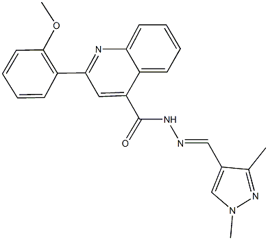 514817-68-6 N'-[(1,3-dimethyl-1H-pyrazol-4-yl)methylene]-2-(2-methoxyphenyl)-4-quinolinecarbohydrazide