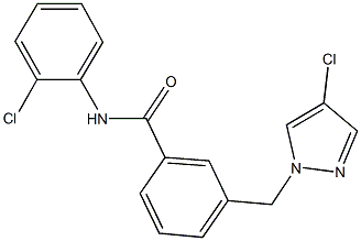 N-(2-chlorophenyl)-3-[(4-chloro-1H-pyrazol-1-yl)methyl]benzamide|