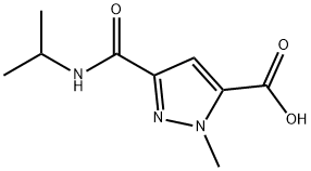 3-[(isopropylamino)carbonyl]-1-methyl-1H-pyrazole-5-carboxylic acid Structure