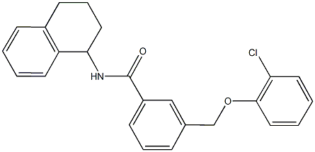 514818-17-8 3-[(2-chlorophenoxy)methyl]-N-(1,2,3,4-tetrahydro-1-naphthalenyl)benzamide