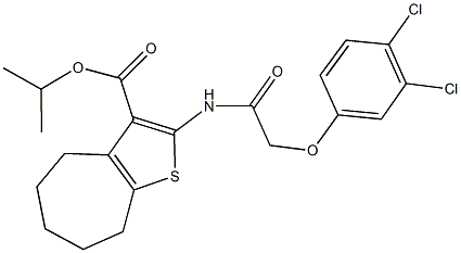 isopropyl 2-{[(3,4-dichlorophenoxy)acetyl]amino}-5,6,7,8-tetrahydro-4H-cyclohepta[b]thiophene-3-carboxylate|