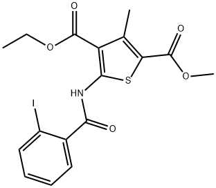 514818-43-0 4-ethyl 2-methyl 5-[(2-iodobenzoyl)amino]-3-methyl-2,4-thiophenedicarboxylate