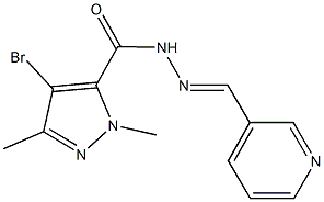 514818-65-6 4-bromo-1,3-dimethyl-N'-(3-pyridinylmethylene)-1H-pyrazole-5-carbohydrazide