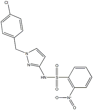 N-[1-(4-chlorobenzyl)-1H-pyrazol-3-yl]-2-nitrobenzenesulfonamide Structure