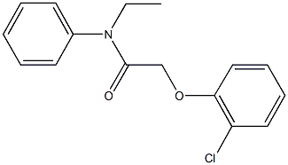 2-(2-chlorophenoxy)-N-ethyl-N-phenylacetamide 化学構造式
