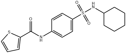 N-{4-[(cyclohexylamino)sulfonyl]phenyl}-2-thiophenecarboxamide|