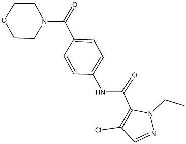 514836-23-8 4-chloro-1-ethyl-N-[4-(morpholin-4-ylcarbonyl)phenyl]-1H-pyrazole-5-carboxamide