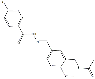 514837-61-7 5-[2-(4-chlorobenzoyl)carbohydrazonoyl]-2-methoxybenzyl acetate