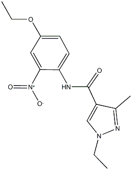 N-{4-ethoxy-2-nitrophenyl}-1-ethyl-3-methyl-1H-pyrazole-4-carboxamide Structure