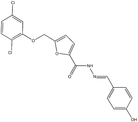 5-[(2,5-dichlorophenoxy)methyl]-N'-(4-hydroxybenzylidene)-2-furohydrazide|