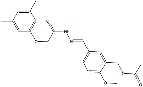 514841-17-9 5-{2-[(3,5-dimethylphenoxy)acetyl]carbohydrazonoyl}-2-methoxybenzyl acetate