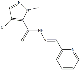 514843-53-9 4-chloro-1-methyl-N'-(2-pyridinylmethylene)-1H-pyrazole-5-carbohydrazide