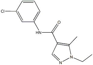 N-(3-chlorophenyl)-1-ethyl-5-methyl-1H-pyrazole-4-carboxamide Structure