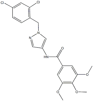 N-[1-(2,4-dichlorobenzyl)-1H-pyrazol-4-yl]-3,4,5-trimethoxybenzamide,514855-70-0,结构式