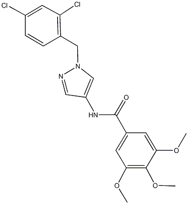 N-[1-(2,4-dichlorobenzyl)-1H-pyrazol-4-yl]-3,4,5-trimethoxybenzamide Structure