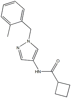 N-[1-(2-methylbenzyl)-1H-pyrazol-4-yl]cyclobutanecarboxamide Structure