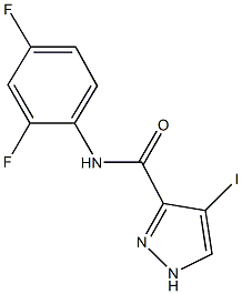 N-(2,4-difluorophenyl)-4-iodo-1H-pyrazole-3-carboxamide Structure