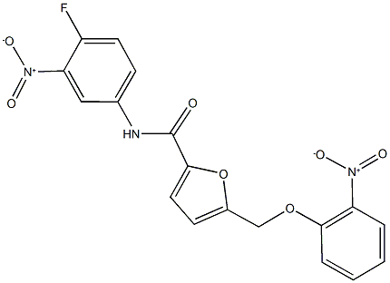 515121-94-5 N-{4-fluoro-3-nitrophenyl}-5-({2-nitrophenoxy}methyl)-2-furamide
