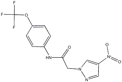 2-{4-nitro-1H-pyrazol-1-yl}-N-[4-(trifluoromethoxy)phenyl]acetamide Structure