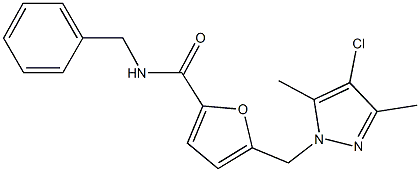 515122-56-2 N-benzyl-5-[(4-chloro-3,5-dimethyl-1H-pyrazol-1-yl)methyl]-2-furamide