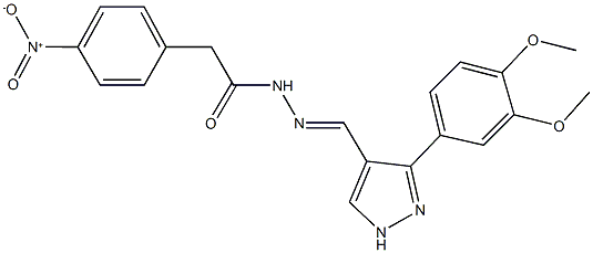 N'-{[3-(3,4-dimethoxyphenyl)-1H-pyrazol-4-yl]methylene}-2-{4-nitrophenyl}acetohydrazide Structure