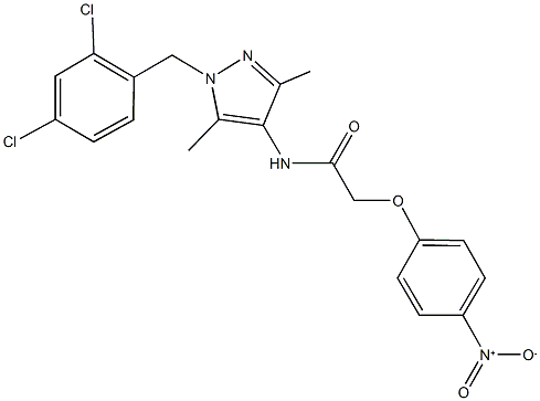 515149-86-7 N-[1-(2,4-dichlorobenzyl)-3,5-dimethyl-1H-pyrazol-4-yl]-2-{4-nitrophenoxy}acetamide