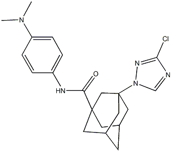 3-(3-chloro-1H-1,2,4-triazol-1-yl)-N-[4-(dimethylamino)phenyl]-1-adamantanecarboxamide 结构式
