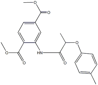 dimethyl 2-{[2-(4-methylphenoxy)propanoyl]amino}terephthalate,515174-68-2,结构式