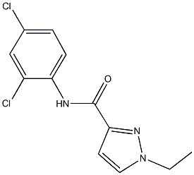 N-(2,4-dichlorophenyl)-1-ethyl-1H-pyrazole-3-carboxamide Structure