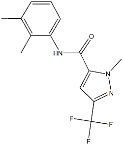 N-(2,3-dimethylphenyl)-1-methyl-3-(trifluoromethyl)-1H-pyrazole-5-carboxamide Structure