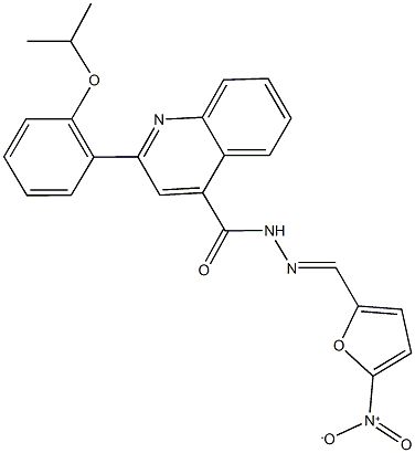 N'-({5-nitro-2-furyl}methylene)-2-(2-isopropoxyphenyl)-4-quinolinecarbohydrazide|