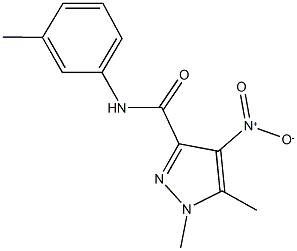 4-nitro-1,5-dimethyl-N-(3-methylphenyl)-1H-pyrazole-3-carboxamide,515177-60-3,结构式
