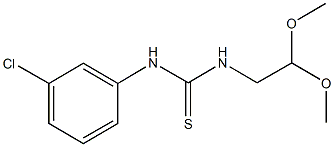 N-(3-chlorophenyl)-N'-(2,2-dimethoxyethyl)thiourea Structure