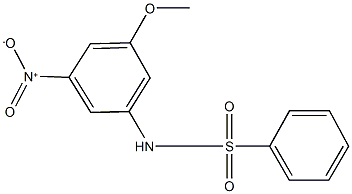 N-{3-nitro-5-methoxyphenyl}benzenesulfonamide 结构式