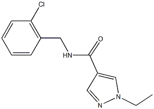 N-(2-chlorobenzyl)-1-ethyl-1H-pyrazole-4-carboxamide Structure