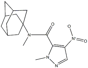 N-(1-adamantyl)-4-nitro-N,1-dimethyl-1H-pyrazole-5-carboxamide,515831-45-5,结构式