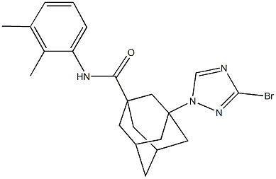 3-(3-bromo-1H-1,2,4-triazol-1-yl)-N-(2,3-dimethylphenyl)-1-adamantanecarboxamide,515831-59-1,结构式