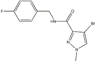515831-70-6 4-bromo-N-(4-fluorobenzyl)-1-methyl-1H-pyrazole-3-carboxamide