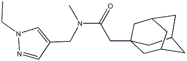 515831-73-9 2-(1-adamantyl)-N-[(1-ethyl-1H-pyrazol-4-yl)methyl]-N-methylacetamide