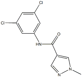N-(3,5-dichlorophenyl)-1-methyl-1H-pyrazole-4-carboxamide 结构式