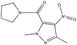 4-nitro-1,3-dimethyl-5-(1-pyrrolidinylcarbonyl)-1H-pyrazole|