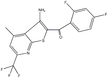 515846-20-5 [3-amino-4-methyl-6-(trifluoromethyl)thieno[2,3-b]pyridin-2-yl](2,4-difluorophenyl)methanone