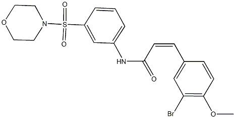 515846-56-7 3-(3-bromo-4-methoxyphenyl)-N-[3-(4-morpholinylsulfonyl)phenyl]acrylamide